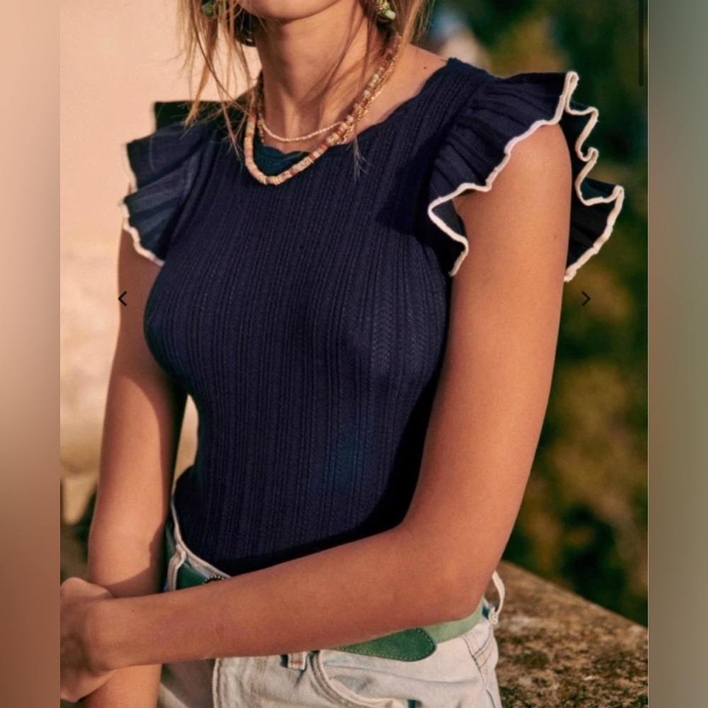 sezane nathan knit top